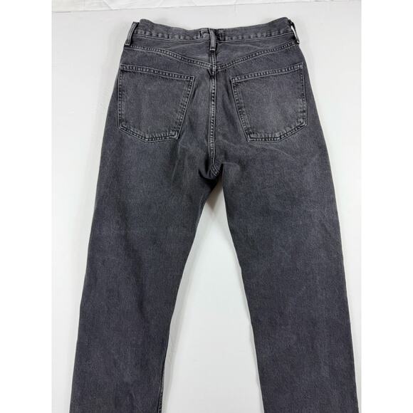 AGOLDE 90s Mid Rise Loose Jeans Photogram Black Wash Size 27 - Picture 10 of 10